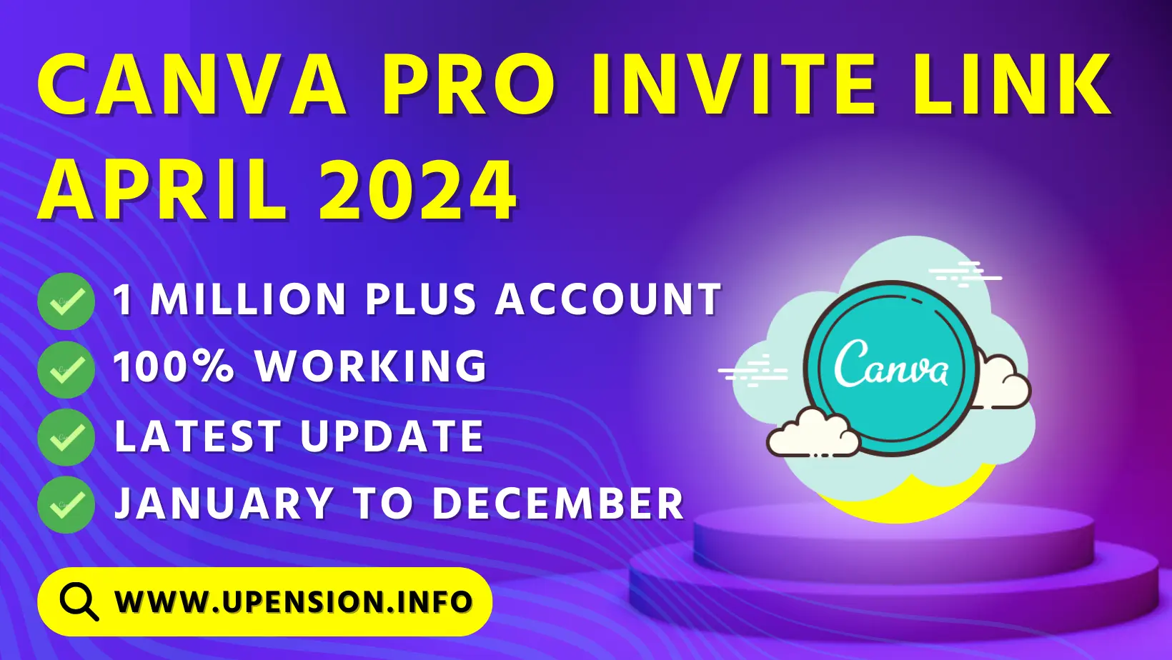 Canva pro invite link April 2024