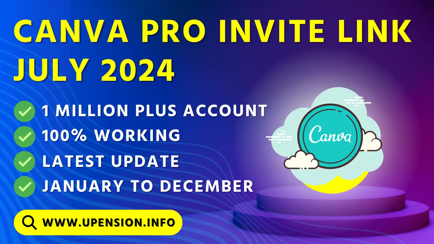 Canva pro invite link July 2024