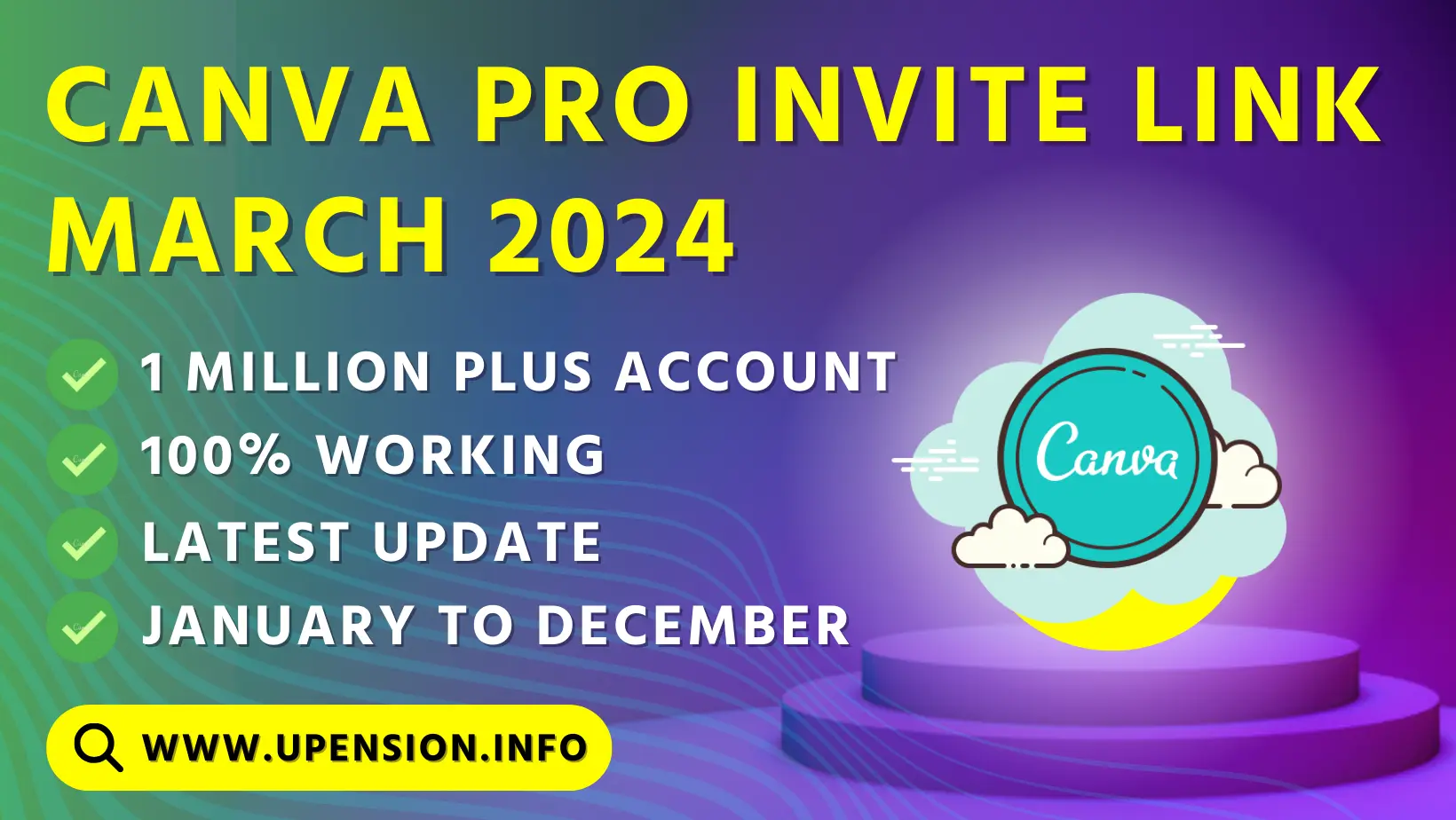 Canva pro invite link March 2024